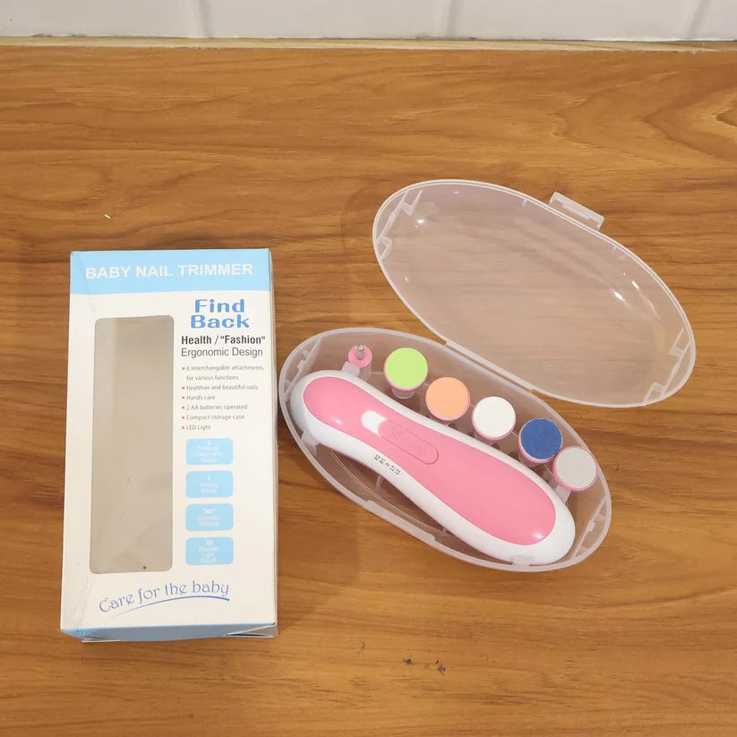 Electric Baby Nail Trimmer With Grinding Heads For New born Infant And Toddler